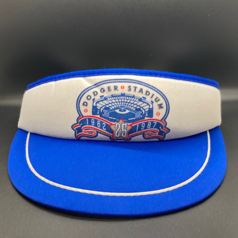 Vintage 80s LA Dodgers Stadium 25th Anniversary Visor Hat